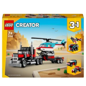 LEGO® CREATOR 31146 Ciężarówka z platformą i helikopterem