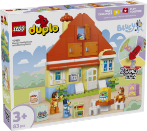 LEGO® DUPLO BLUEY 10459 Dom rodzinny Blue z grą pamięciową