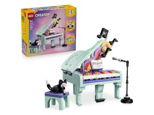 LEGO® CREATOR 3w1 31392 Dekoracyjny Fortepian z Kotem